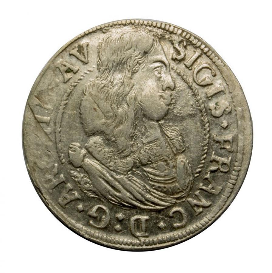 3 kreuzer 1665 Sigismond François Autriche Salle du Tyrol