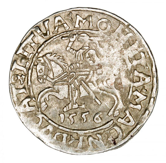 Demi-grosz 1556 Sigismond II Auguste Lituanie Vilnius
