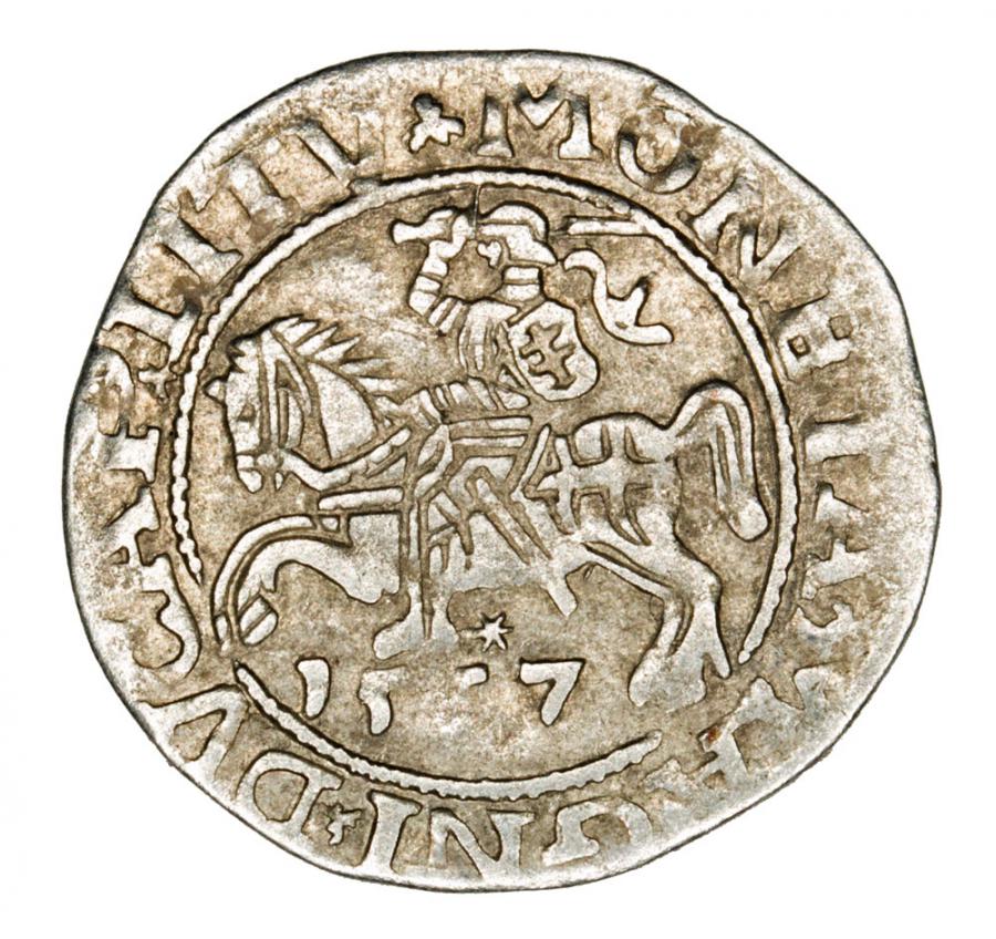 Demi-grosz 1557 Sigismond II Auguste Lituanie Vilnius