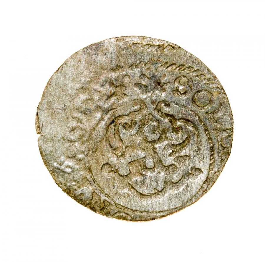 Szeląg 1654 Gustav II Adolphe de Livonie