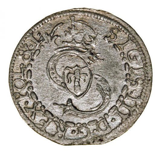 Szeląg 1610 Frederick et Wilhelm Kettler Courlande Mitau