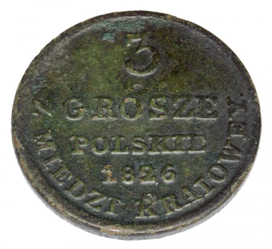 3 grosze 1826 Nicolas Ier Romanov Royaume de Pologne Varsovie