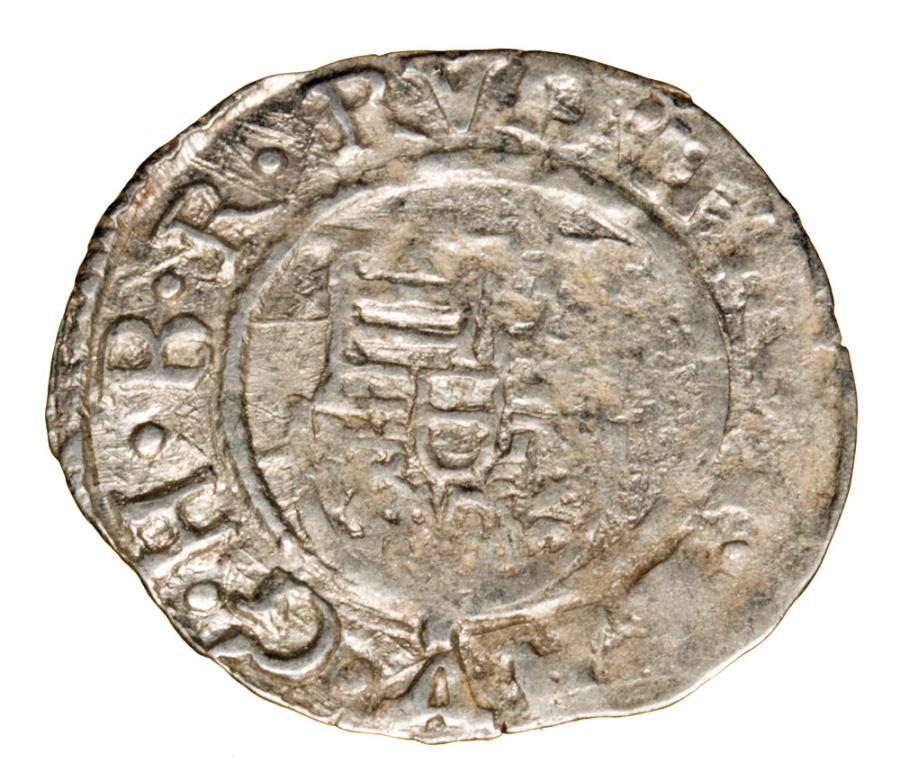Denier 1602 Rudolf II Habsbourg Hongrie Kremnica