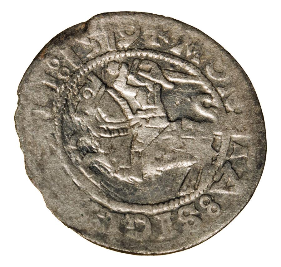 Demi-grosz 1519 Sigismond Ier de la Vieille Lituanie Vilnius
