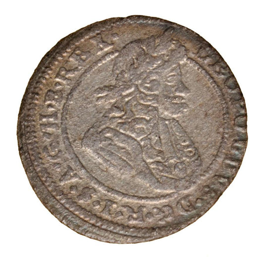1 kreuzer 1669 Léopold Ier Habsbourg Silésie Brzeg