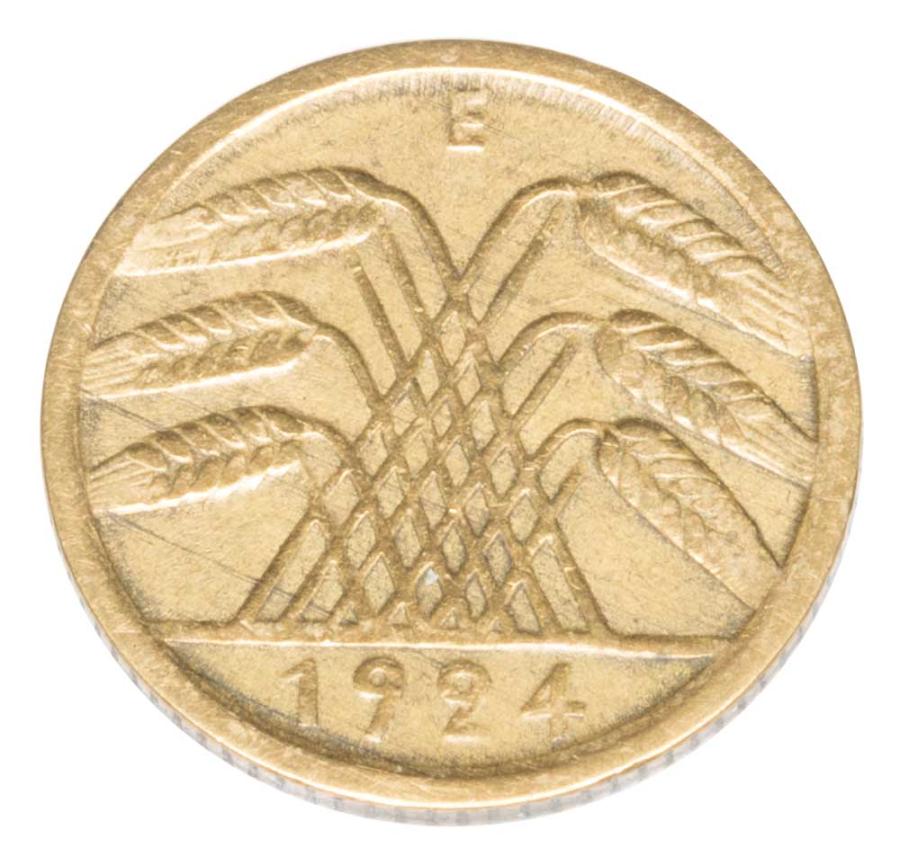 5 reichspfennig 1924 Allemagne Muldenhutten E