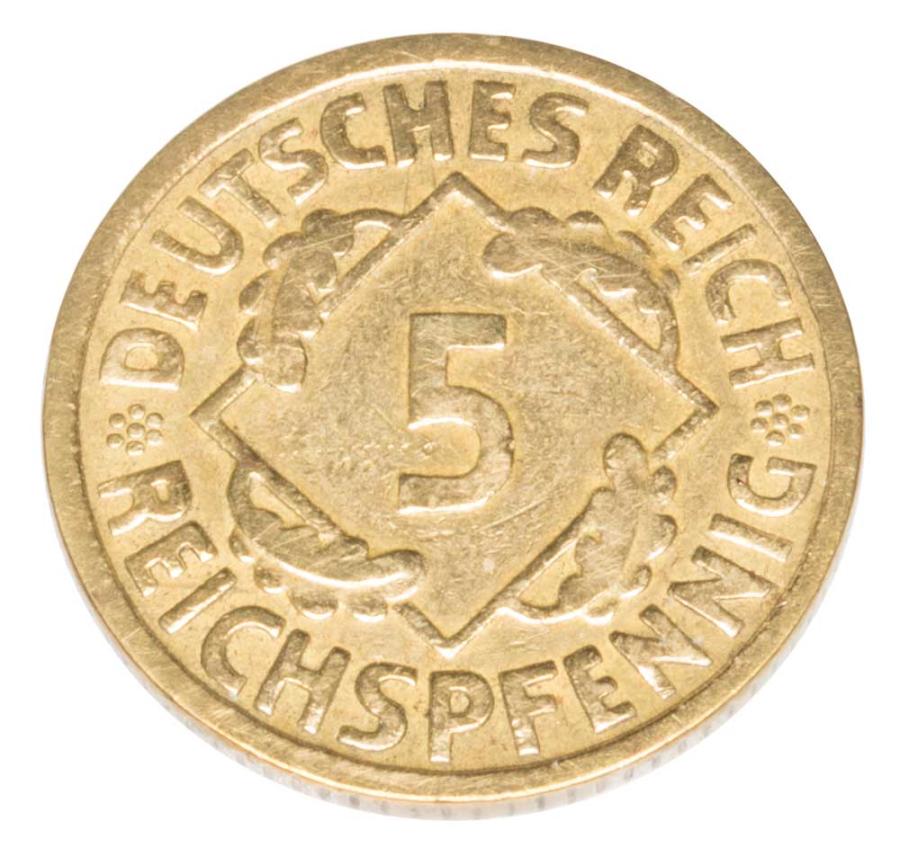 5 reichspfennig 1925 Allemagne Muldenhutten E
