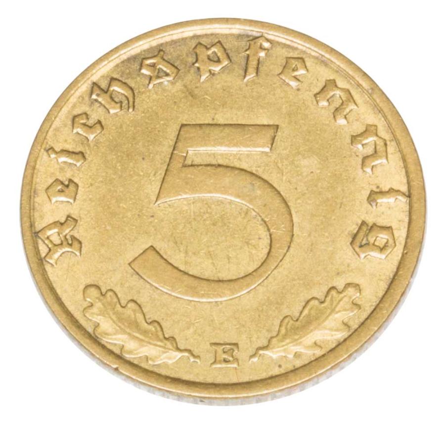 5 reichspfennig 1938 Allemagne Muldenhutten E