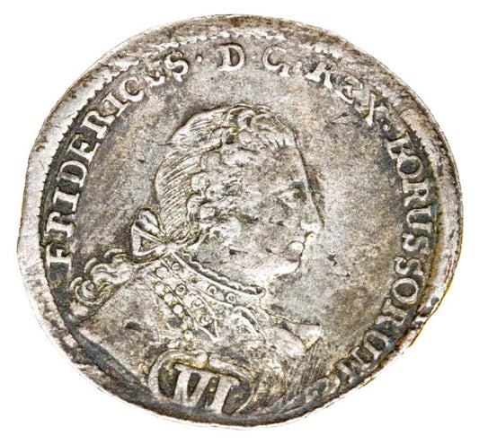 6 kreuzer 1746 Frédéric II le Grand de Silésie Wrocław
