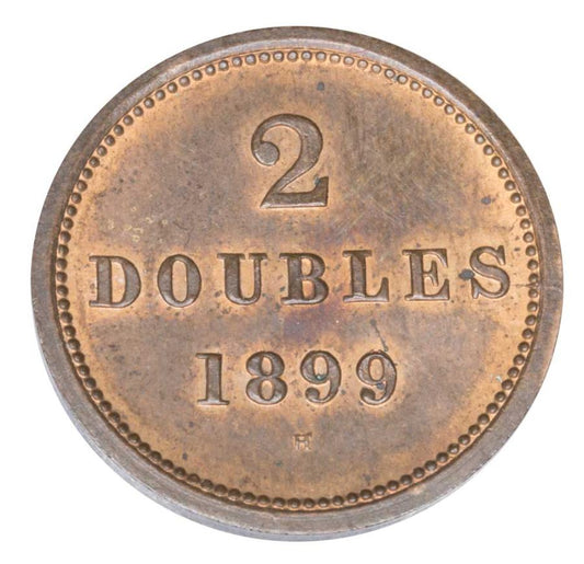 2 doubles 1899 Grande-Bretagne Guernesey Birmingham H