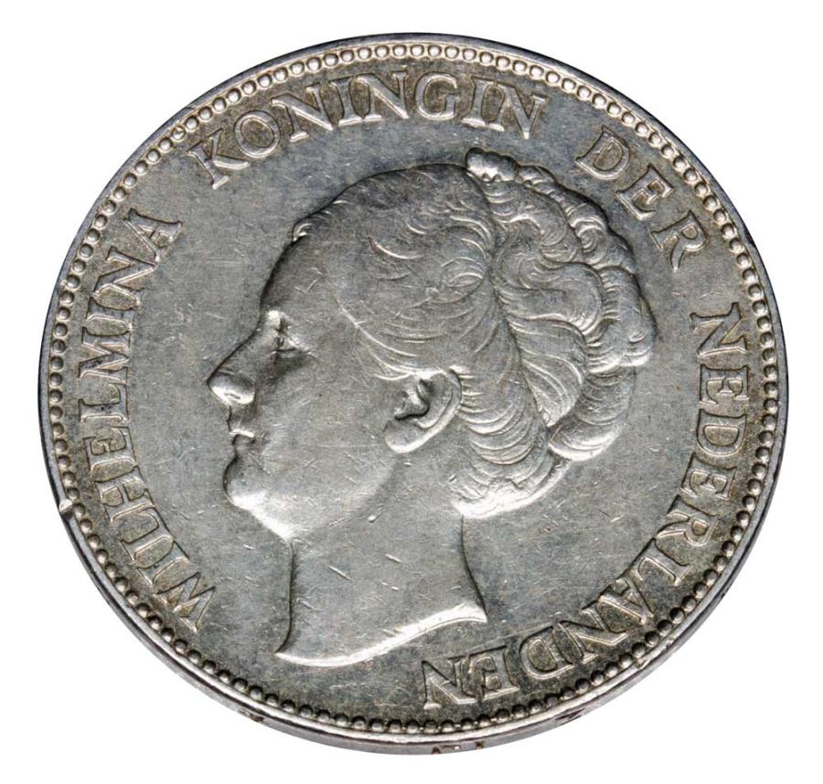 1 florin 1928 Wilhelmine d'Orange-Nassau Pays-Bas Utrecht