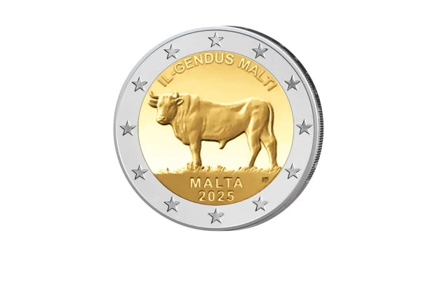 2 euros 2025 Malte Le bœuf maltais