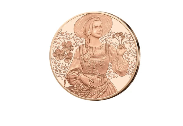 Pièce de 10 Euros en cuivre 2025 Autriche Dirndl - Lin