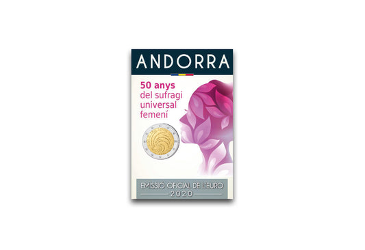 2 euros 2020 Andorre 50 ans du suffrage universel des femmes (emballage blister)