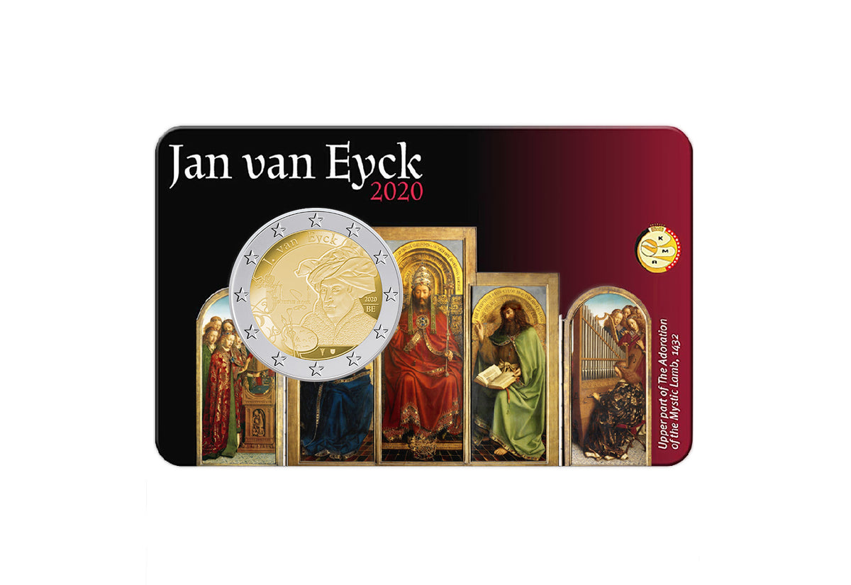 2 euros 2020 Belgique Jan van Eyck st en Coincard