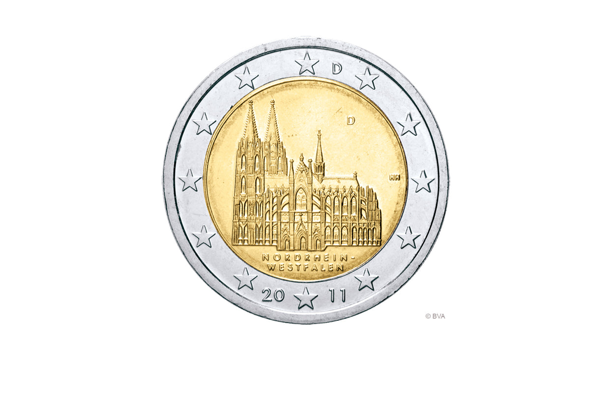 Pièce de 2 euros 2011 Allemagne Rhénanie-du-Nord-Westphalie Cathédrale de Cologne Atelier de notre choix