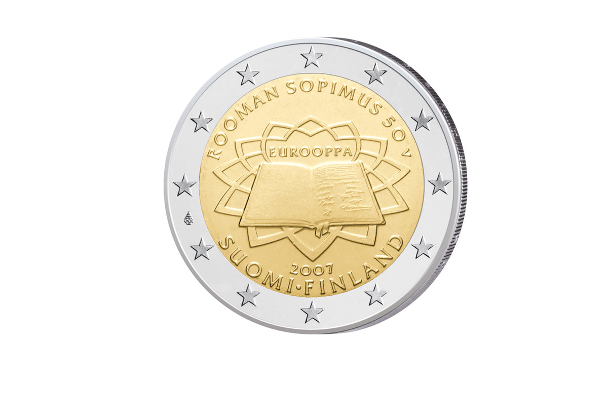 Pièce de 2 euros 2007 Finlande 50 ans des traités de Rome (émission conjointe)