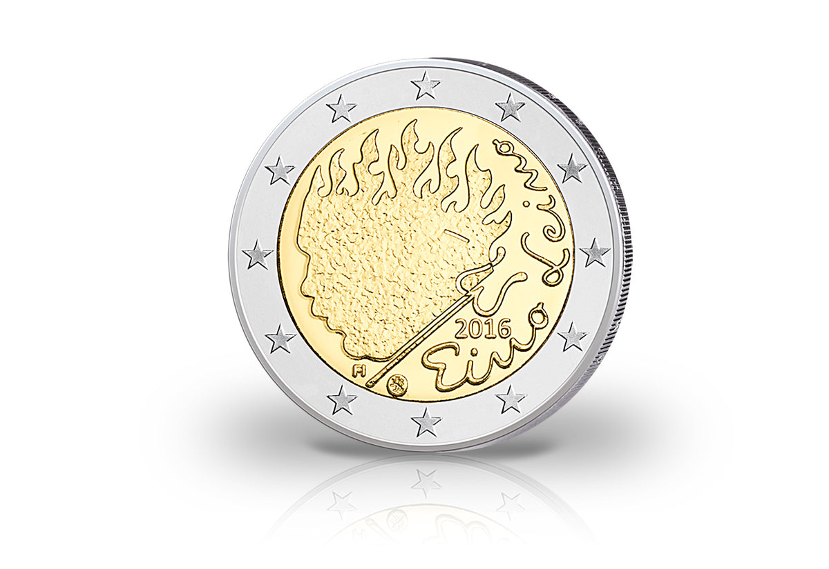 2 Euros Commémorative de Finlande 2016 Eino Leino