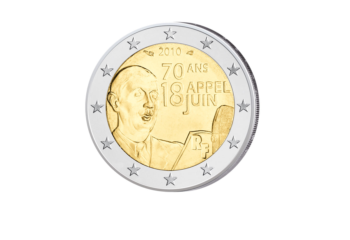 2 Euro 2010 France 70e anniversaire de l'appel de de Gaulle
