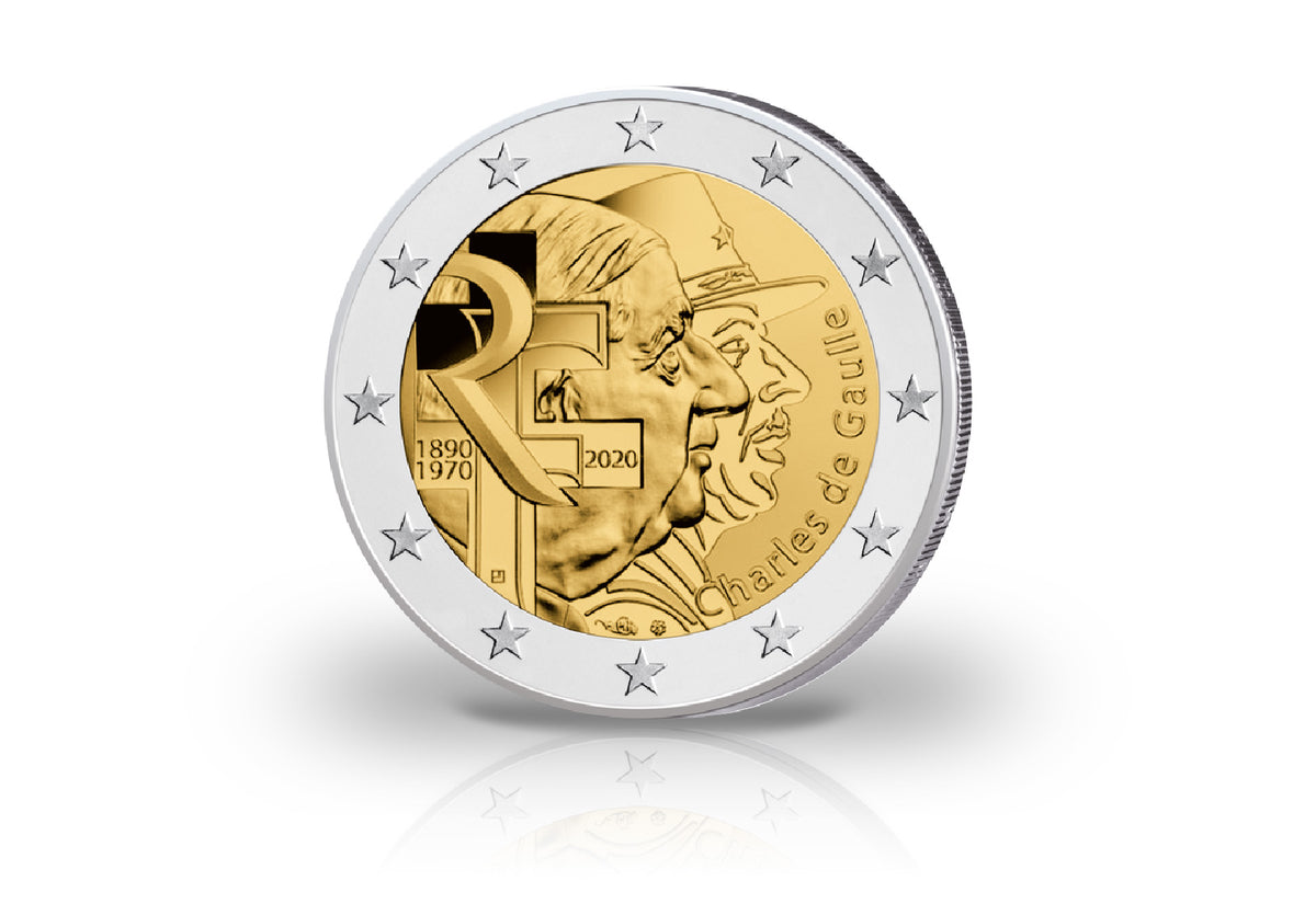 2 euros 2020 France Charles de Gaulle