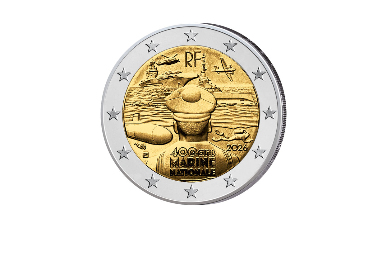 2 Euro 2026 France La Marine nationale française - 400 ans d'expérience