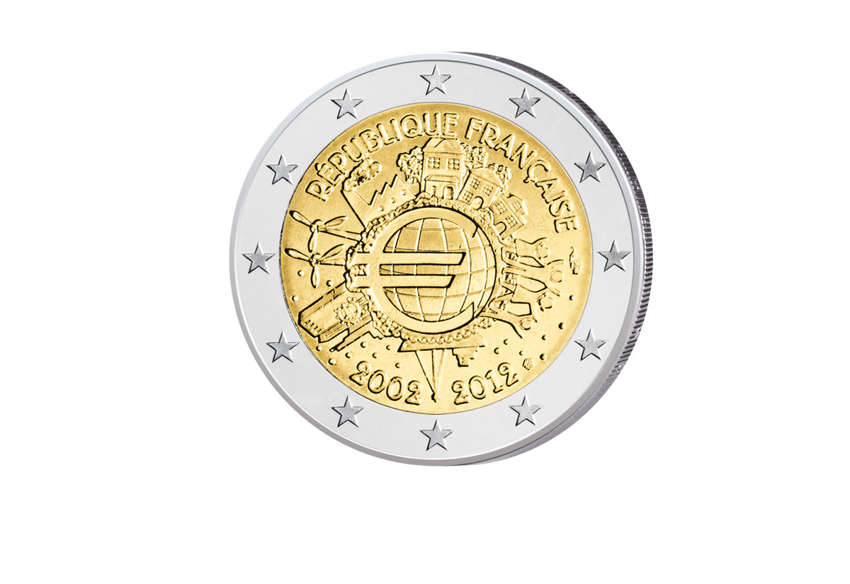 2 euros 2012 France 10 ans d'émission conjointe