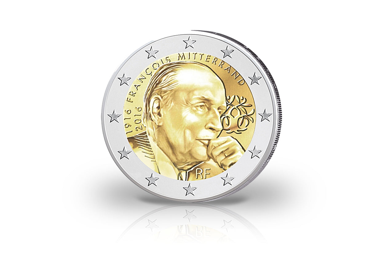 2 Euro 2016 France 100e anniversaire de François Mitterrand