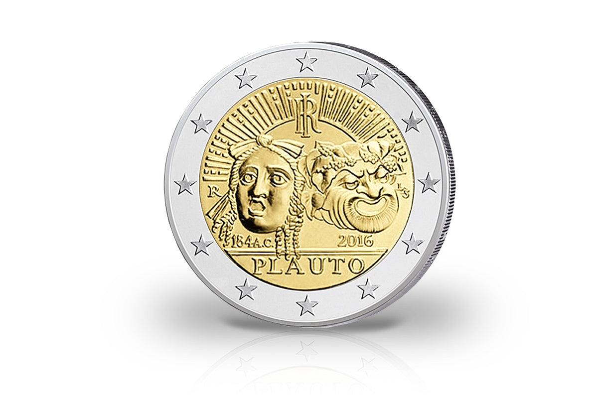 2 Euro 2016 Italie 2200e anniversaire de la mort de Titus Plautus