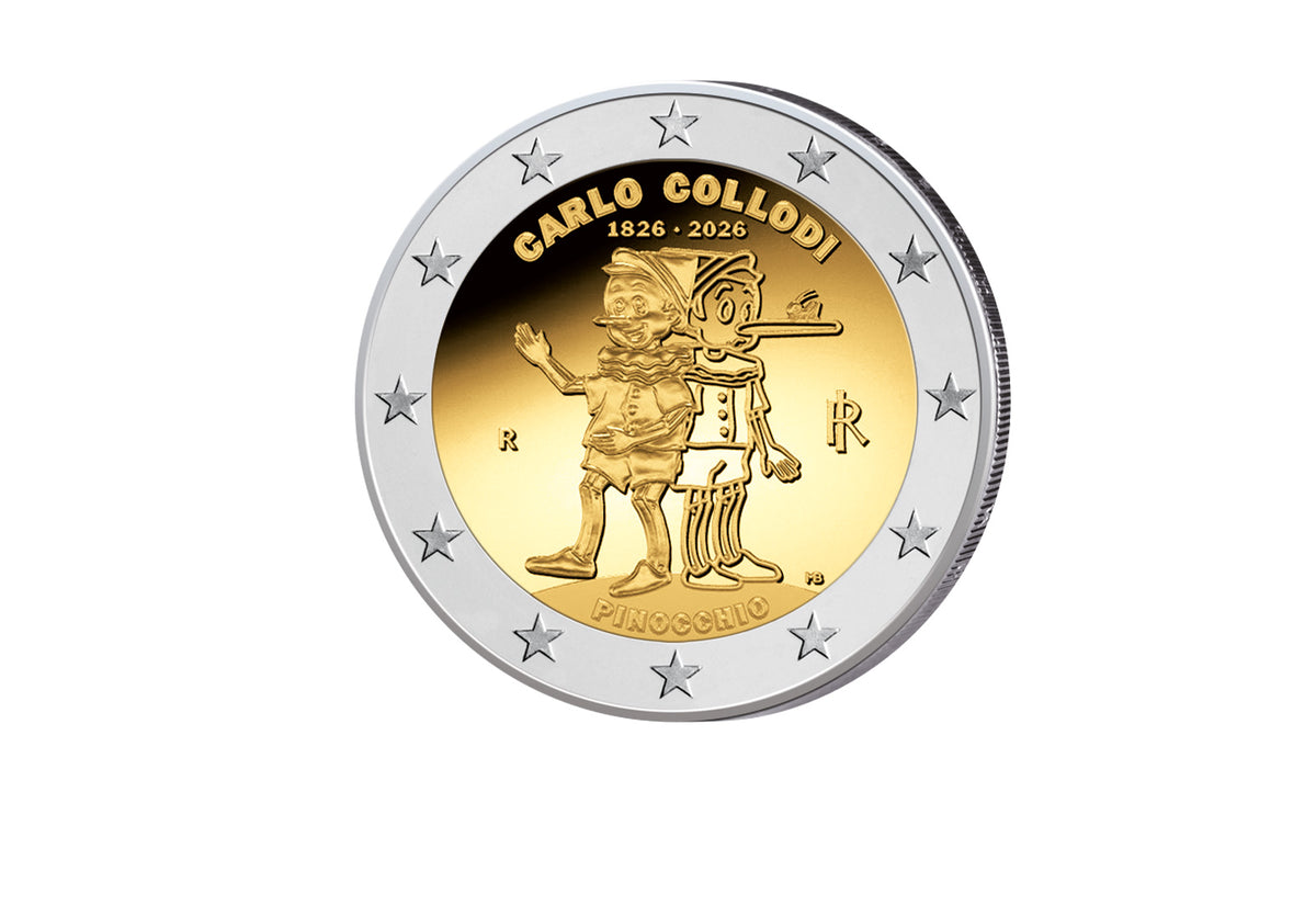 2 Euro 2026 Italie Pinocchio - 200ème anniversaire de Carlo Collodi