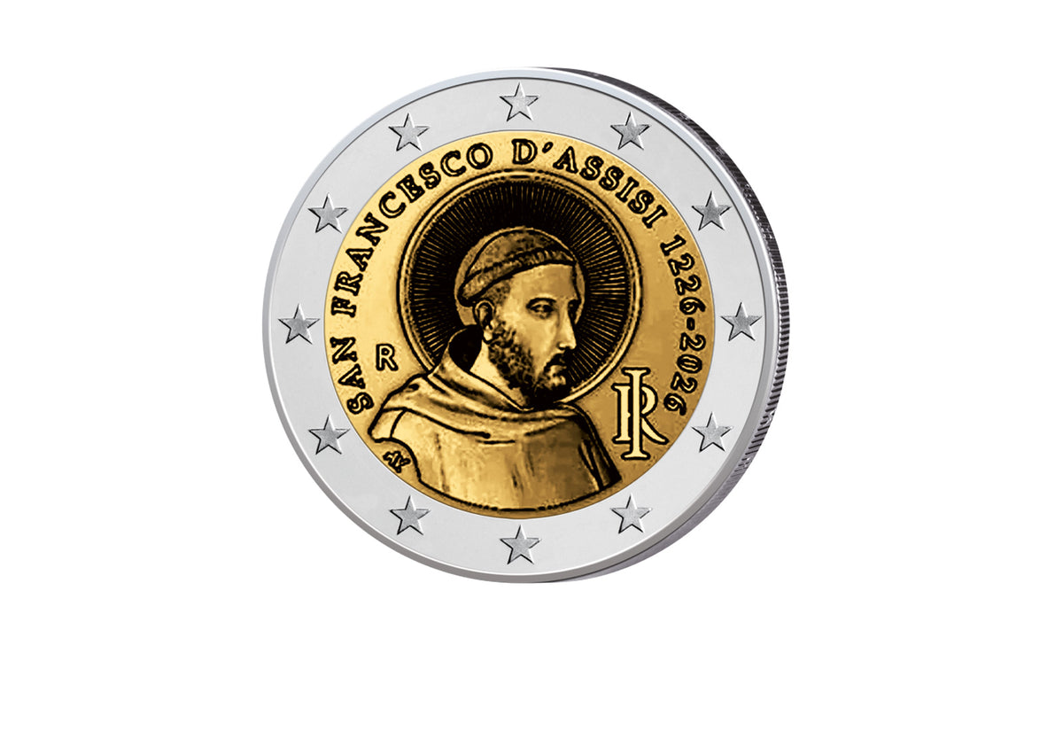 2 Euro 2026 Italie 800e anniversaire de la mort de François d'Assise