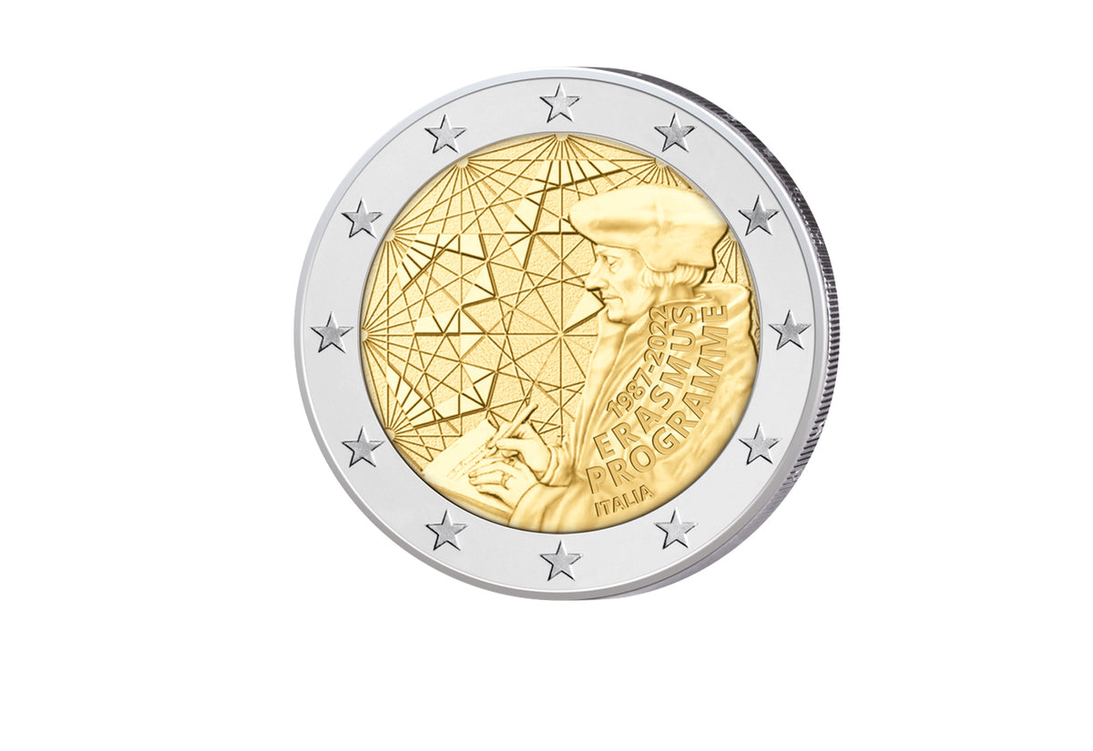 2 Euro 2022 Italie 35e anniversaire du programme Erasmus bfr.