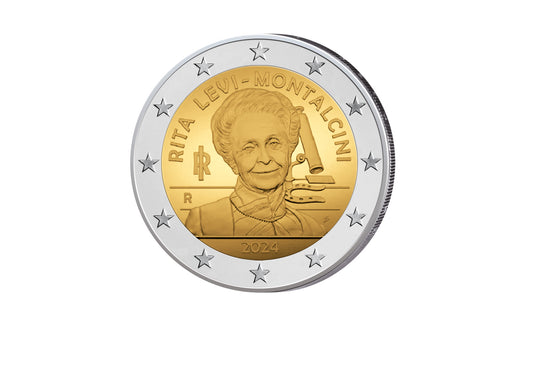 2 Euro 2024 Italie Prix Nobel de Médecine Rita Levi-Montalcini