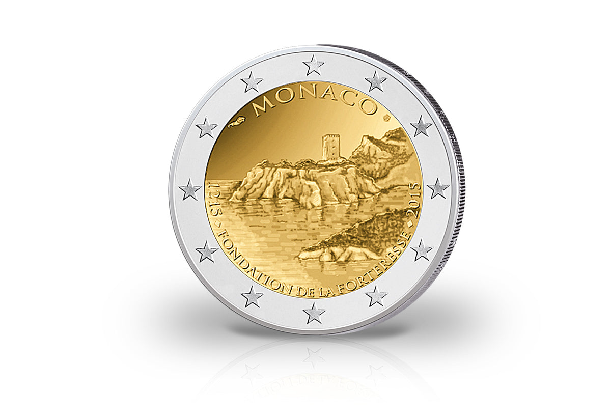 2 Euro 2015 Monaco 800e anniversaire de la construction du premier château à Monaco PP