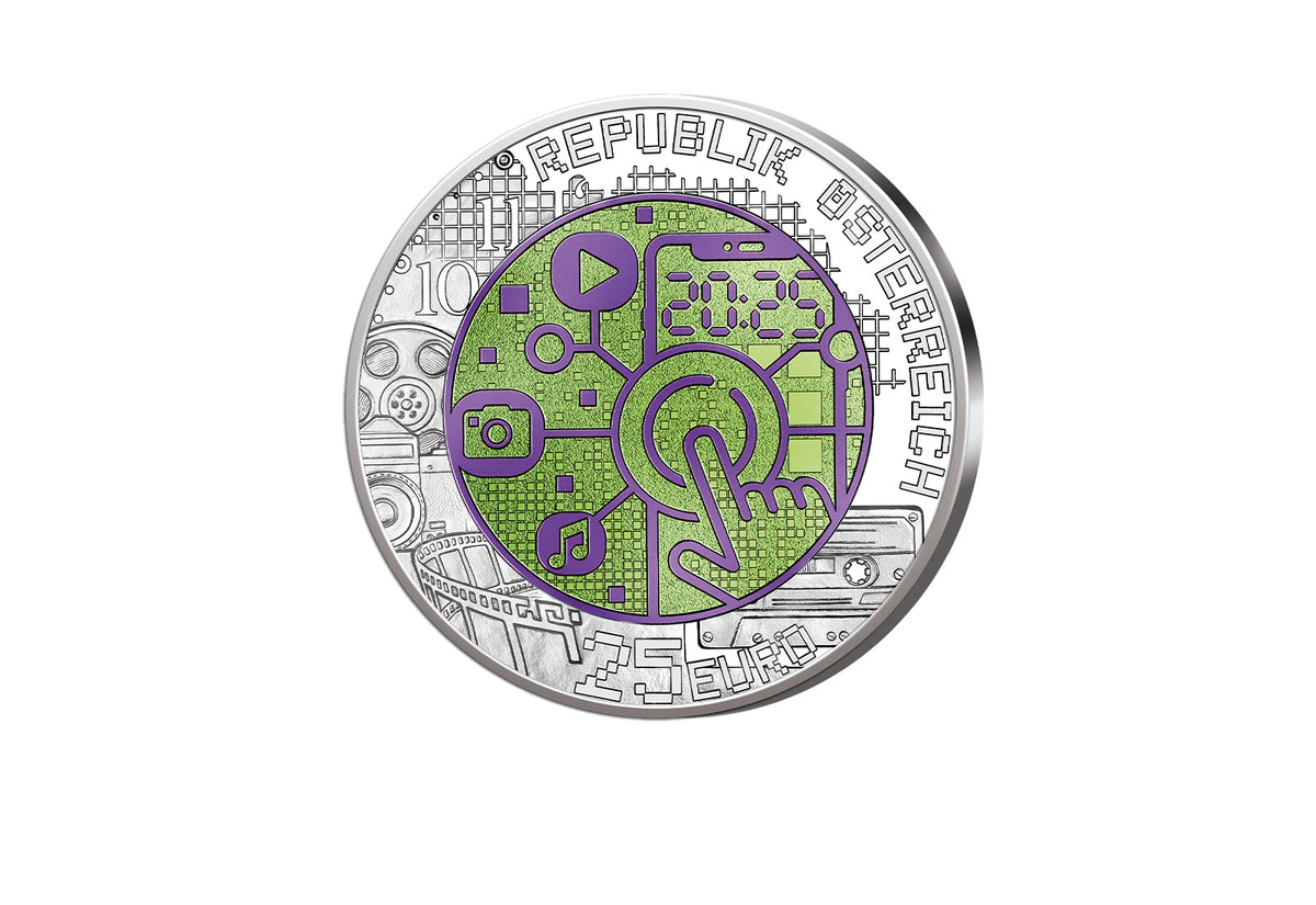 25 euros 2025 Argent Niobium Autriche Numérisation hgh