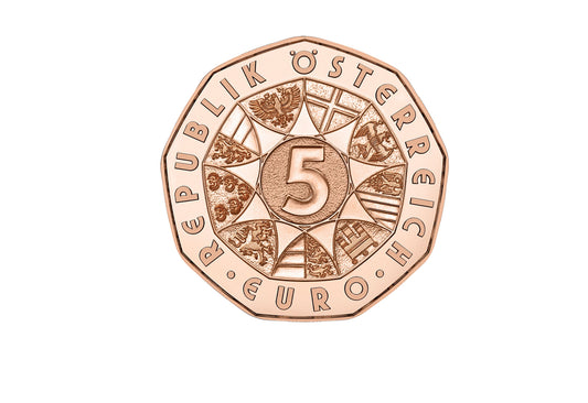 5 euros cuivre 2024 Autriche Saalbach 2025 bfr.