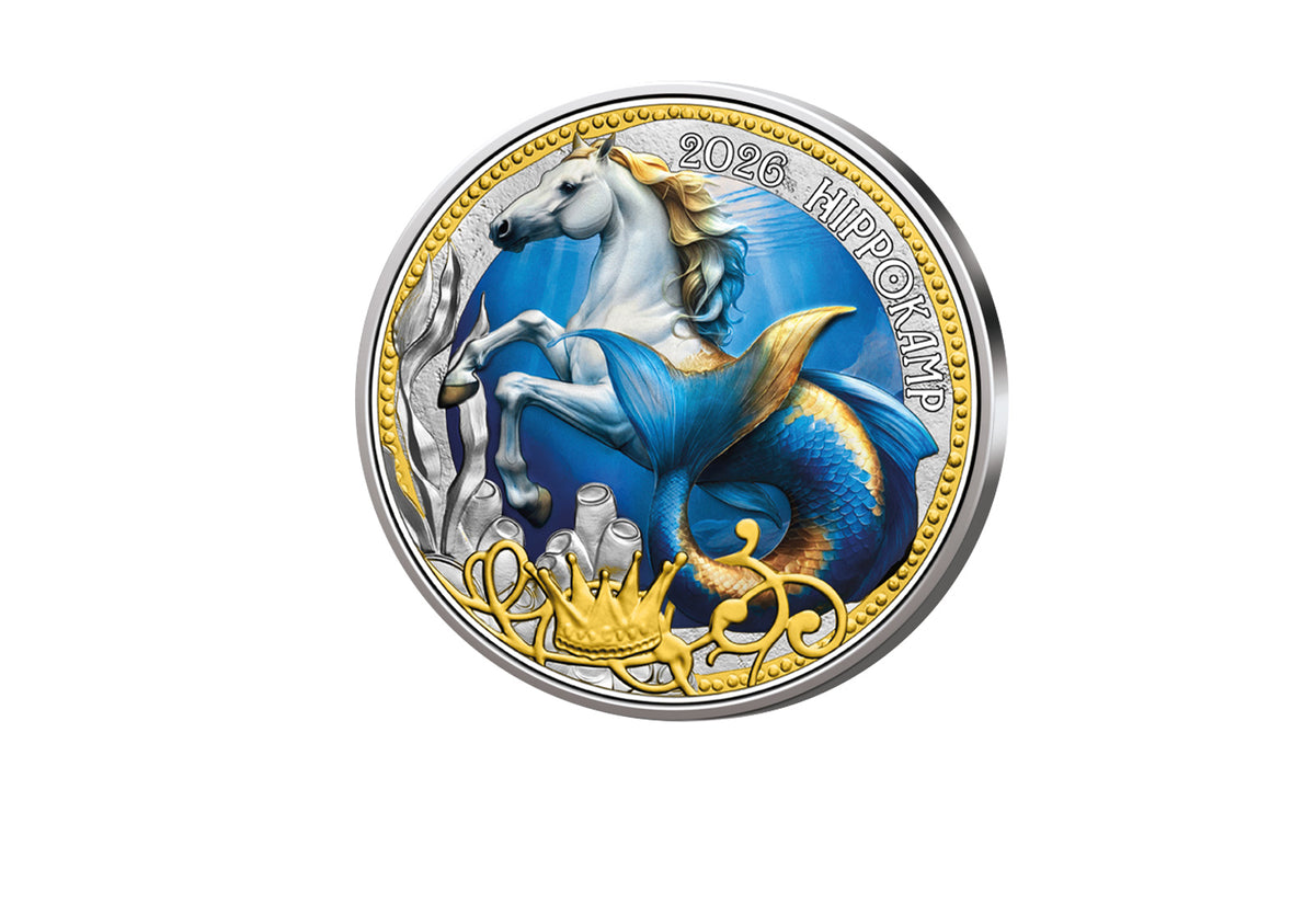 3 Euro 2026 Autriche "L'Hippocampe - Série : Créatures Mythiques Fantastiques" bfr.