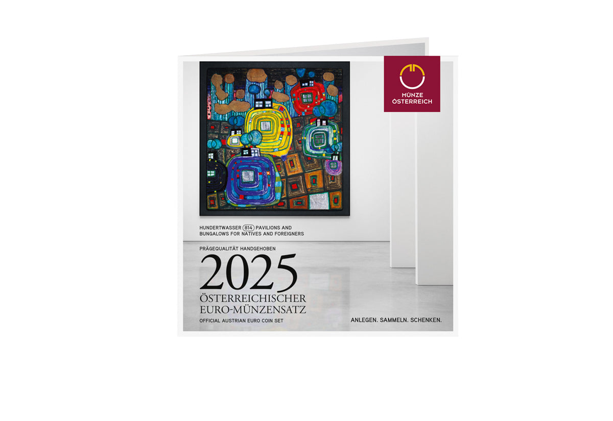 Coffret de pièces de monnaie autrichiennes en circulation 2025 hgh