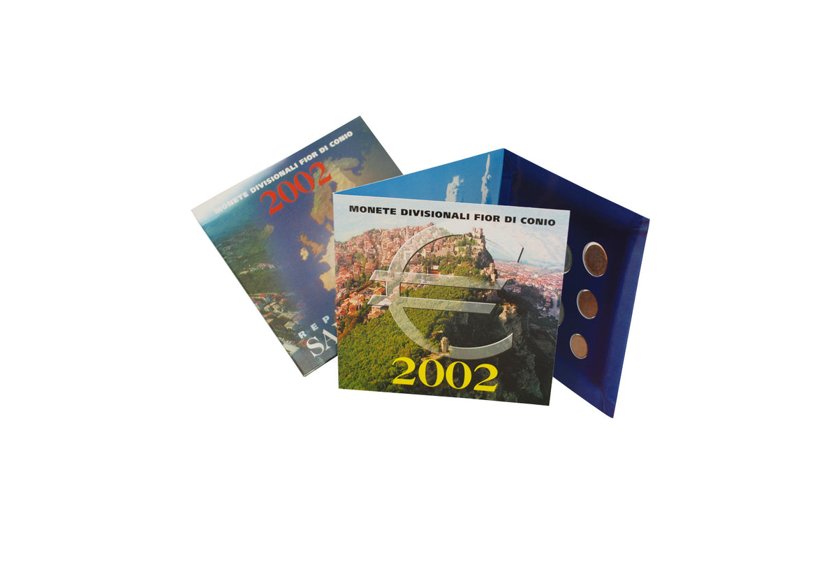 Coffret de pièces de Saint-Marin 2002 (à l'exclusion de la pièce de 5 euros en argent)