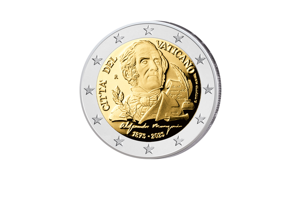 2 euros 2023 Vatican 150e anniversaire de la mort d'Alessandro Manzoni PP