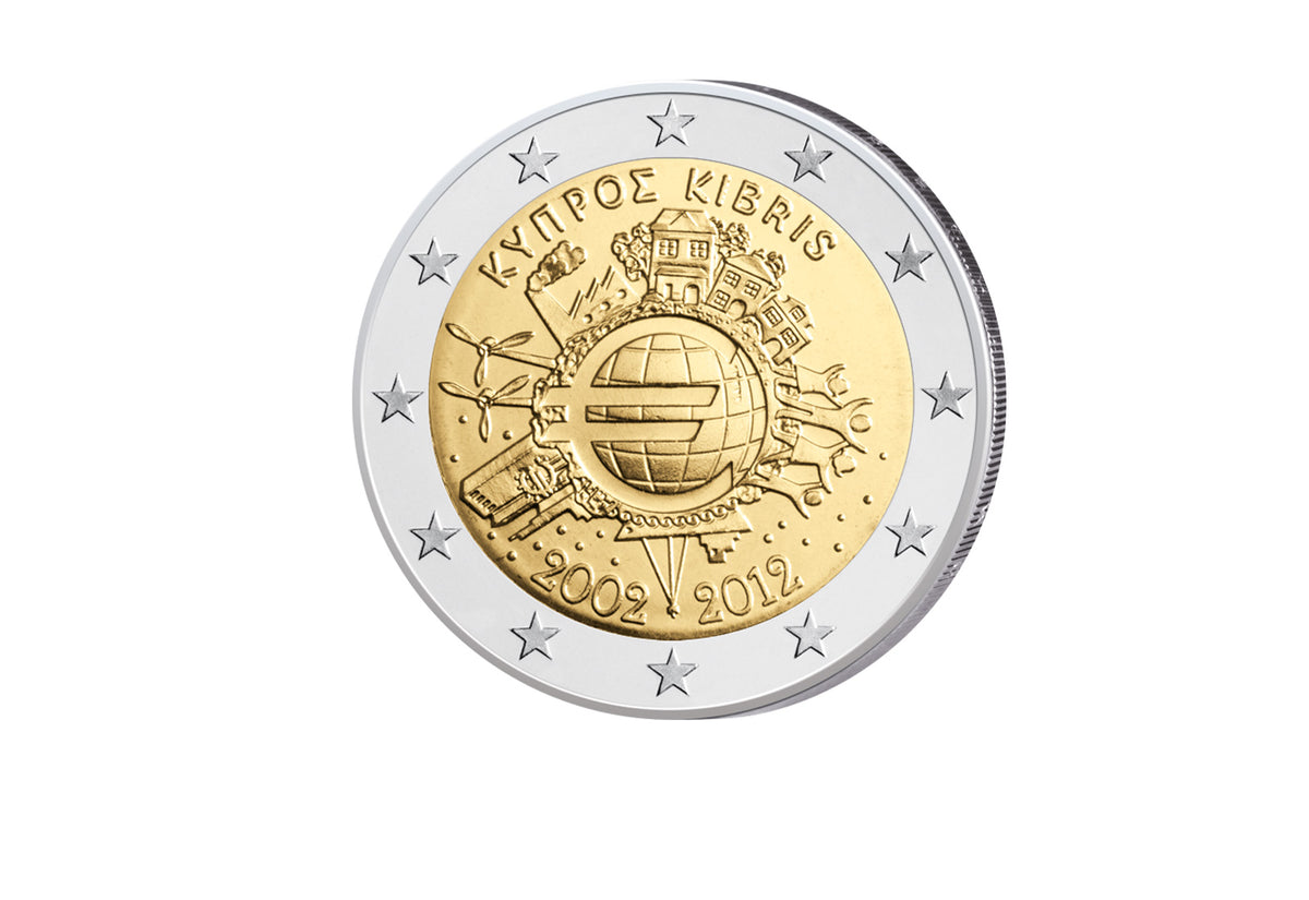 2 euros 2012 Émission conjointe chypriote 10 ans de trésorerie bfr