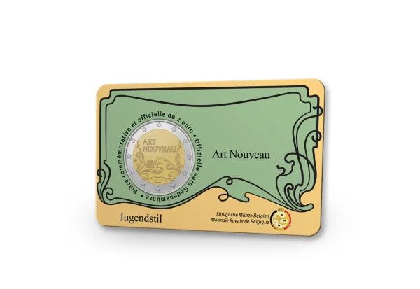 2 euros 2023 Belgique Art Nouveau Bruxelles st en Coincard