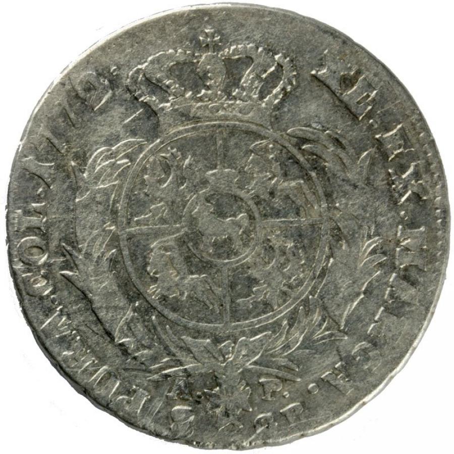 Pièce de deux zloty 1772 Stanisław August Poniatowski Varsovie