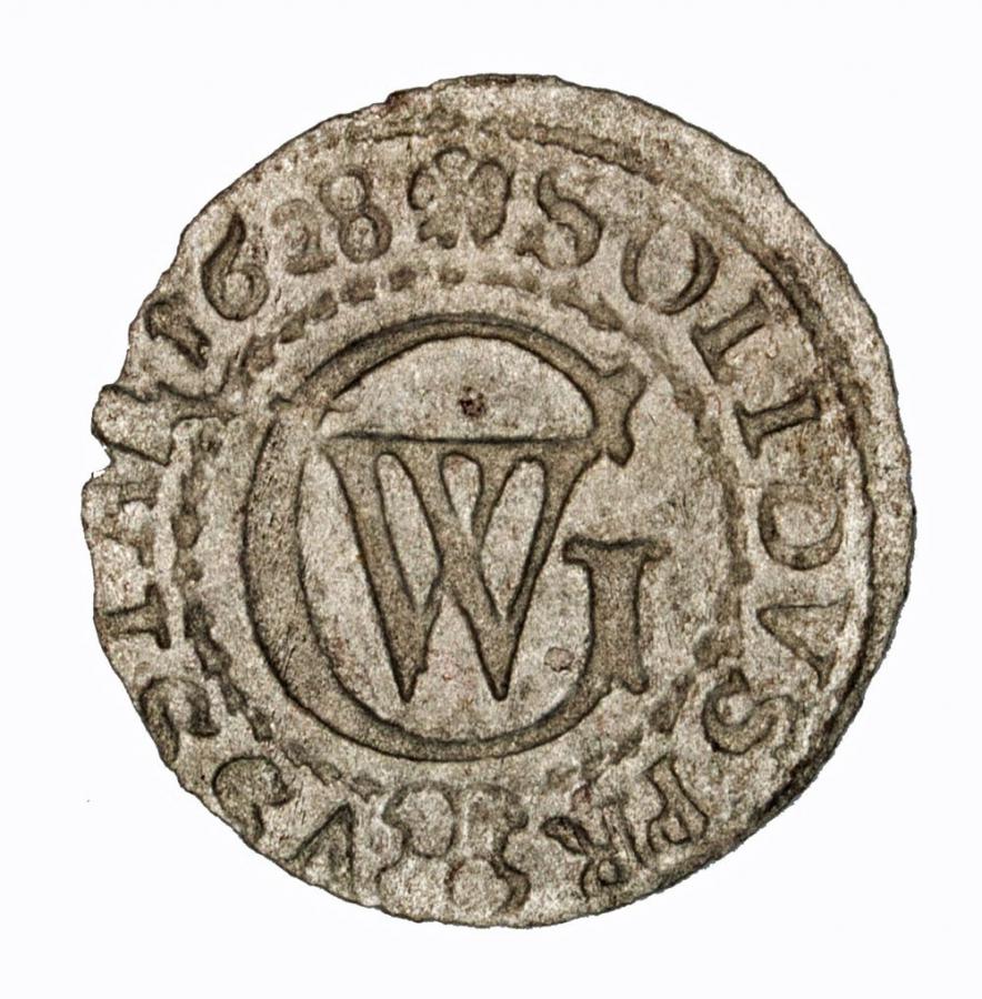 Szeląg 1628 George William Duché de Prusse Königsberg