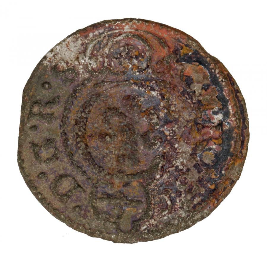 Szeląg 1645 Christina Vasa Livonie