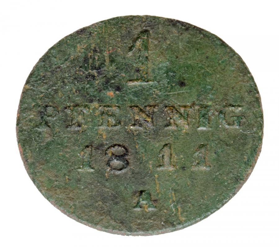 1 pfennig 1811 Frédéric Guillaume III Prusse Berlin