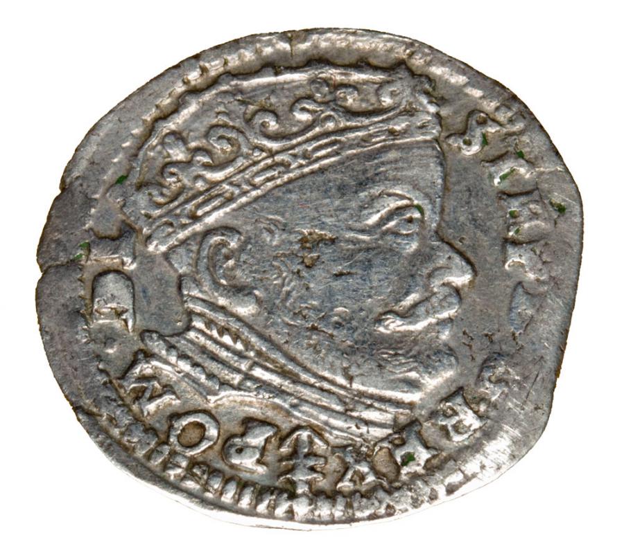 Trojak 1586 Stefan Batory Lituanie Vilnius