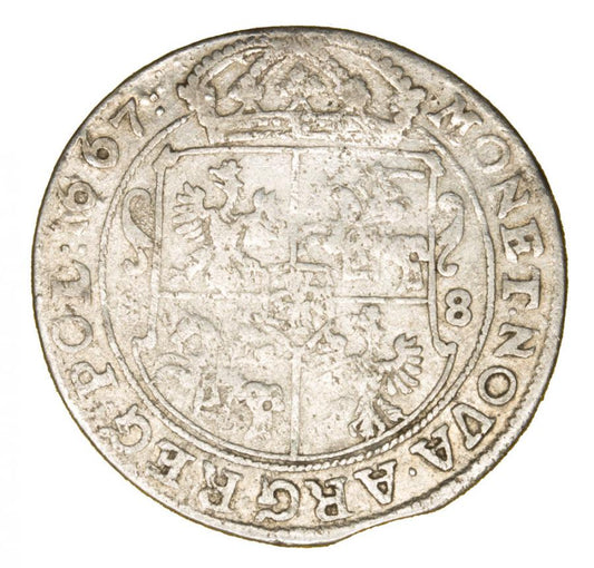 Ort 1667 John Casimir Pologne Bydgoszcz