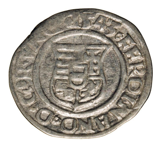 Denier 1543 Ferdinand Ier de Habsbourg Hongrie Kremnica