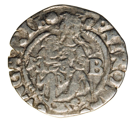 Denier 1544 Ferdinand Ier de Habsbourg Hongrie Kremnica