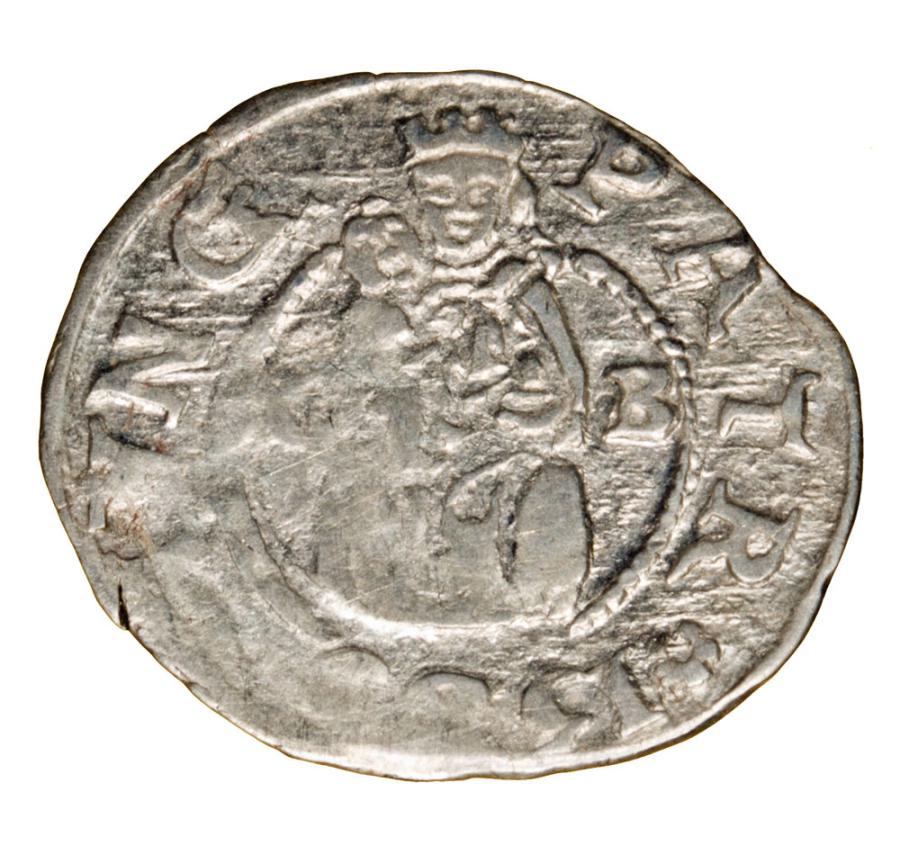 Denier 1589 Rodolphe II Habsbourg Hongrie Kremnica
